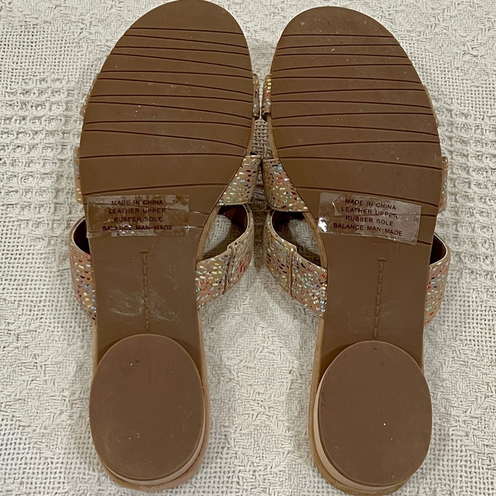 Vaneli Barto Taupe Multi Mosa Sandals - Picture 5 of 6
